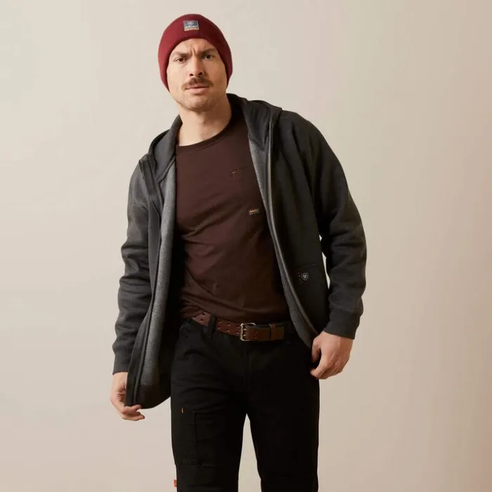 Sweatshirts and Hoodies Men Ariat Rebar Born For This Full Zip Hoodie Charcoal Heather Sweatshirts and Hoodies Men Ariat Rebar Born For This Full Zip Hoodie Charcoal Heather