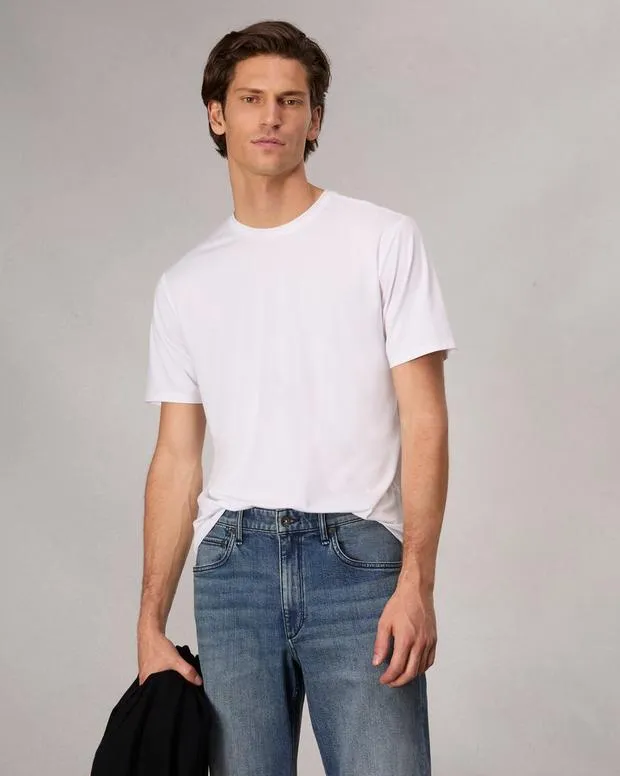 TShirts and Henleys Men Classic Tech Jersey Tee OmbreSaluteSkyscraperSlate BrownWhite rag and bone