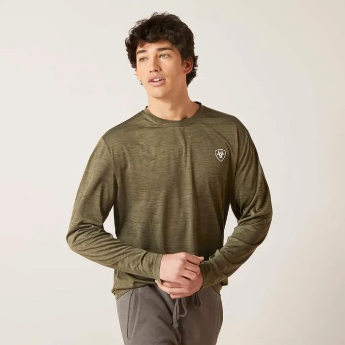 TShirts and Polos Men Ariat Charger Roundabout TShirt Brine Olive TShirts and Polos Men Ariat Charger Roundabout TShirt Brine Olive