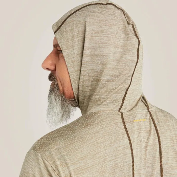 TShirts and Polos Men Ariat Rebar Evolution Hooded Sun Shirt Brindle TShirts and Polos Men Ariat Rebar Evolution Hooded Sun Shirt Brindle