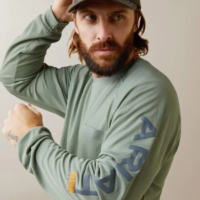 TShirts and Polos Men Ariat Rebar Heat Fighter TShirt Lily Pad Periscope TShirts and Polos Men Ariat Rebar Heat Fighter TShirt Lily Pad Periscope