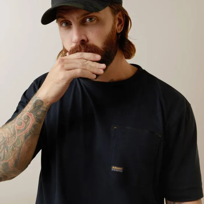 TShirts and Polos Men Ariat Rebar Workman Born For This TShirt Black TShirts and Polos Men Ariat Rebar Workman Born For This TShirt Black