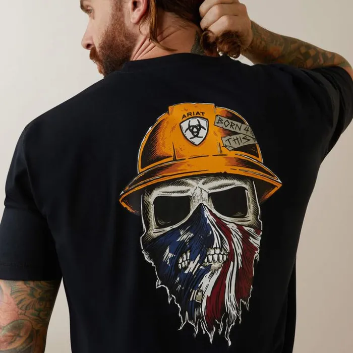 TShirts and Polos Men Ariat Rebar Workman Born For This TShirt Black TShirts and Polos Men Ariat Rebar Workman Born For This TShirt Black
