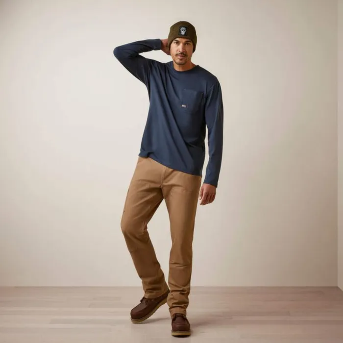 TShirts and Polos Men Ariat Rebar Workman Union Eagle Navy TShirts and Polos Men Ariat Rebar Workman Union Eagle Navy