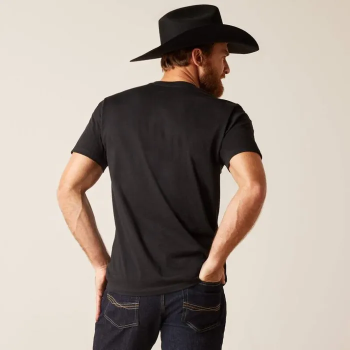 TShirts and Polos MenWomen Ariat Sendero Winking Skull TShirt Black TShirts and Polos MenWomen Ariat Sendero Winking Skull TShirt Black