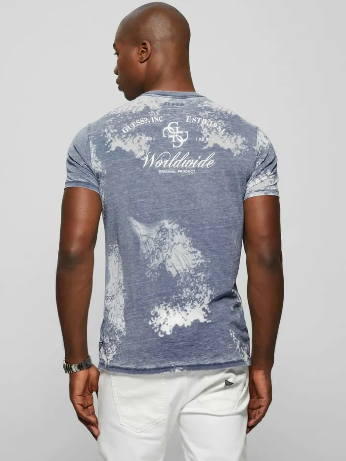 TShirts and Tanks GUESS Men Burnout Tiger Tee South Coast Blue Multi TShirts and Tanks GUESS Men Burnout Tiger Tee South Coast Blue Multi