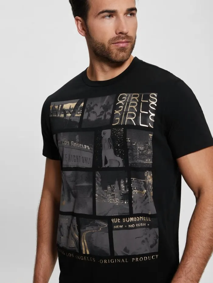 TShirts and Tanks LA Dreams Tee Black GUESS Men