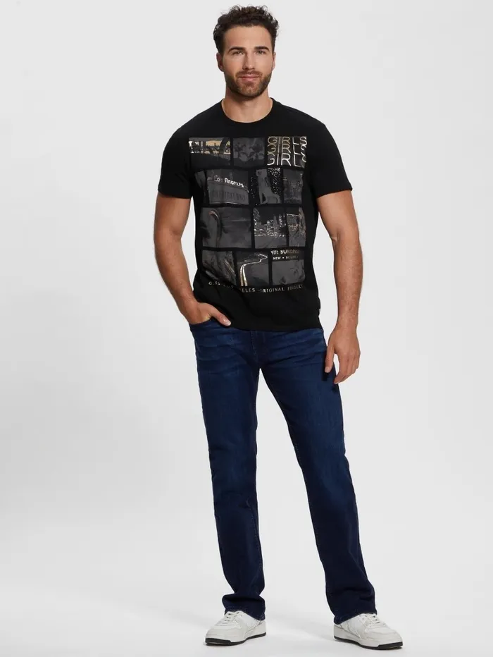 TShirts and Tanks LA Dreams Tee Black GUESS Men TShirts and Tanks LA Dreams Tee Black GUESS Men