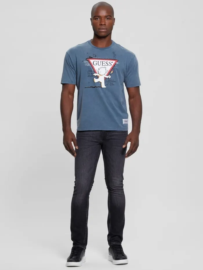 TShirts and Tanks Teddy Signature Tee South Coast Blue Multi GUESS Men TShirts and Tanks Teddy Signature Tee South Coast Blue Multi GUESS Men