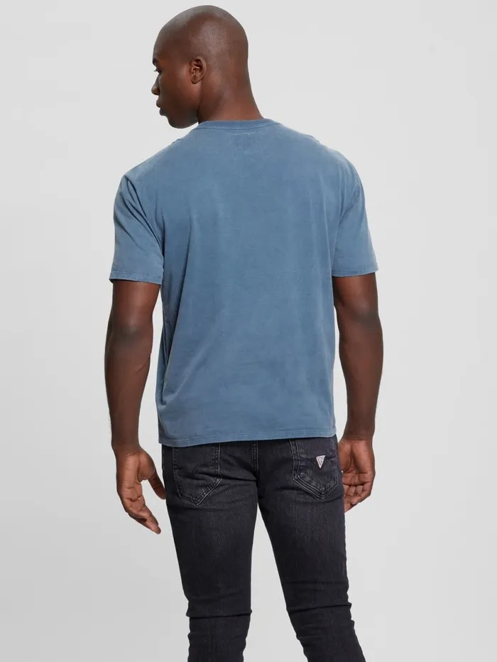 TShirts and Tanks Teddy Signature Tee South Coast Blue Multi GUESS Men TShirts and Tanks Teddy Signature Tee South Coast Blue Multi GUESS Men