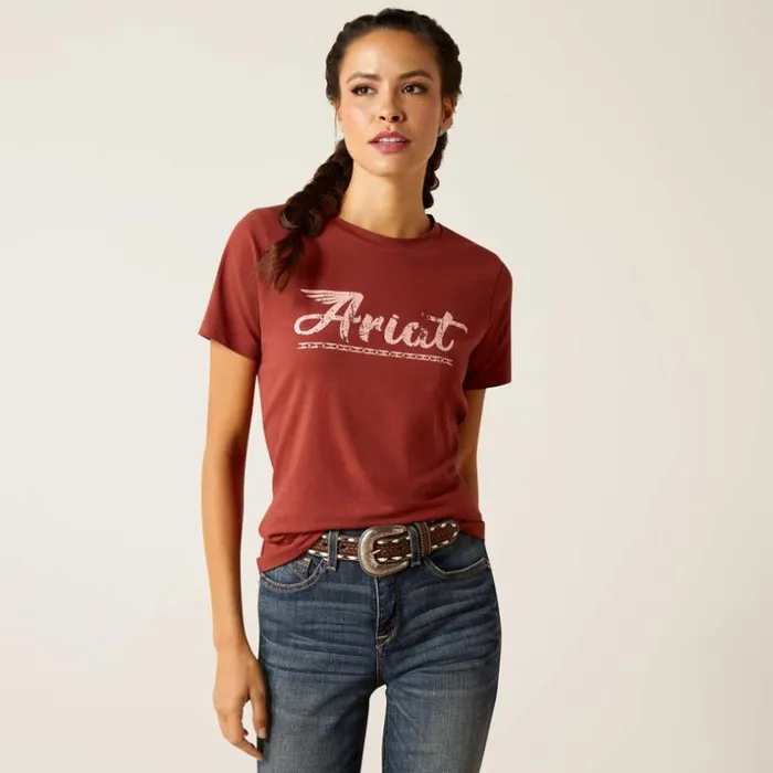 TShirts and Tops Women Ariat Ariat Classic TShirt Fired Brick
