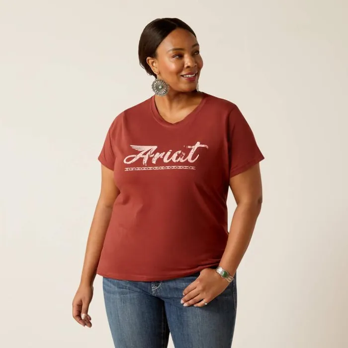 TShirts and Tops Women Ariat Ariat Classic TShirt Fired Brick TShirts and Tops Women Ariat Ariat Classic TShirt Fired Brick