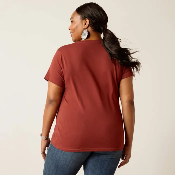 TShirts and Tops Women Ariat Ariat Classic TShirt Fired Brick TShirts and Tops Women Ariat Ariat Classic TShirt Fired Brick