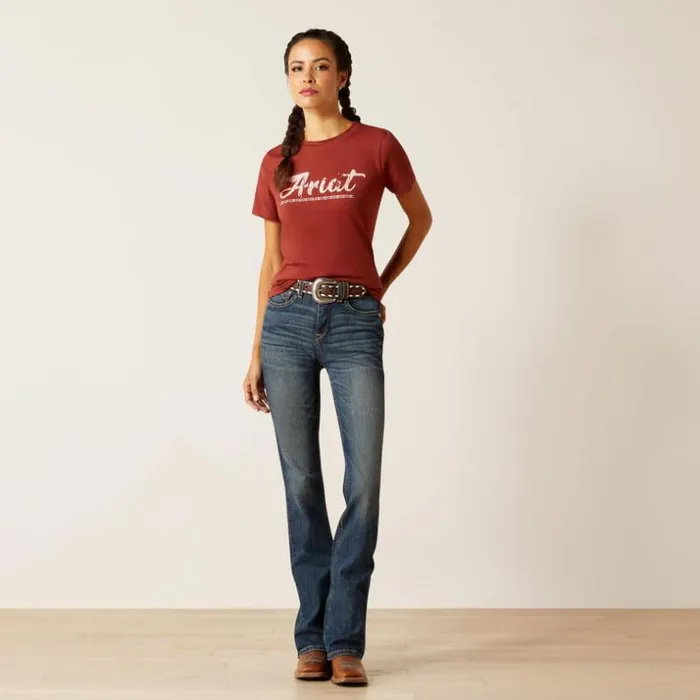 TShirts and Tops Women Ariat Ariat Classic TShirt Fired Brick TShirts and Tops Women Ariat Ariat Classic TShirt Fired Brick