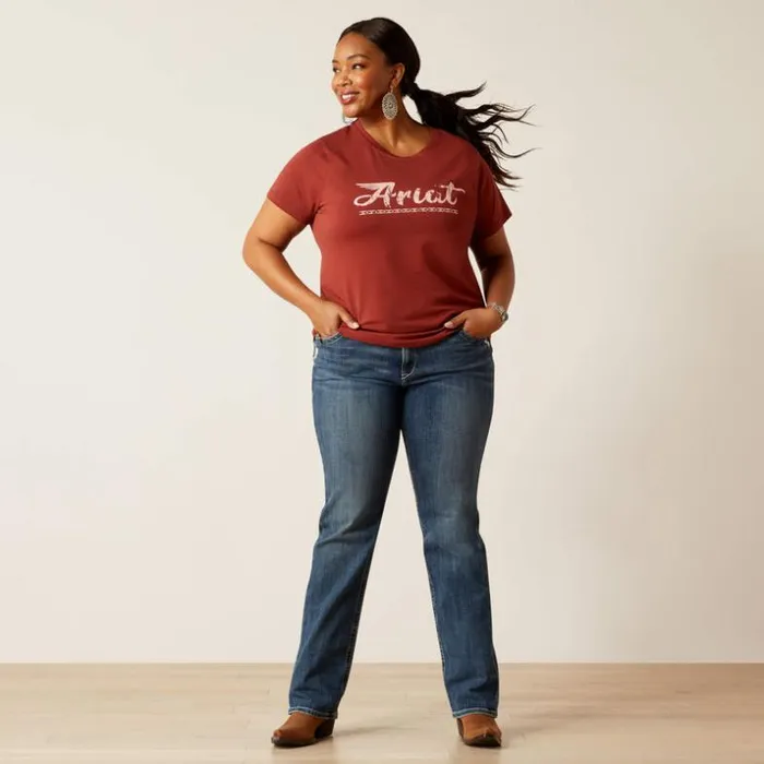 TShirts and Tops Women Ariat Ariat Classic TShirt Fired Brick TShirts and Tops Women Ariat Ariat Classic TShirt Fired Brick