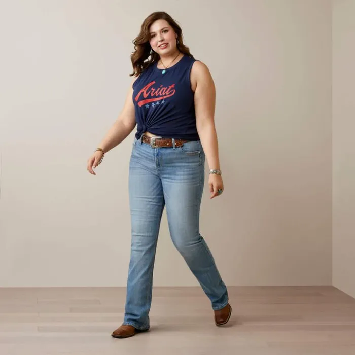 TShirts and Tops Women Ariat Ariat Retro Tank Navy Eclipse TShirts and Tops Women Ariat Ariat Retro Tank Navy Eclipse