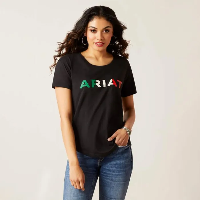TShirts and Tops Women Ariat Ariat Viva Mexico TShirt Black