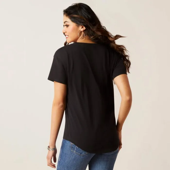 TShirts and Tops Women Ariat Ariat Viva Mexico TShirt Black