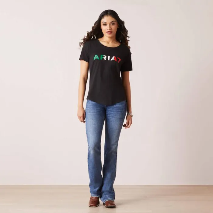 TShirts and Tops Women Ariat Ariat Viva Mexico TShirt Black