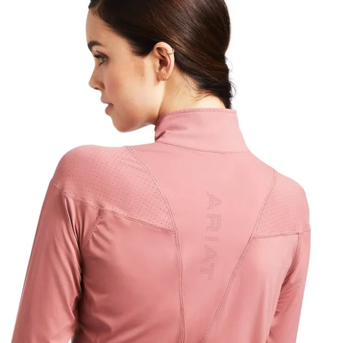 TShirts and Tops Women Ariat Auburn 14 Zip Baselayer Antique Rubia