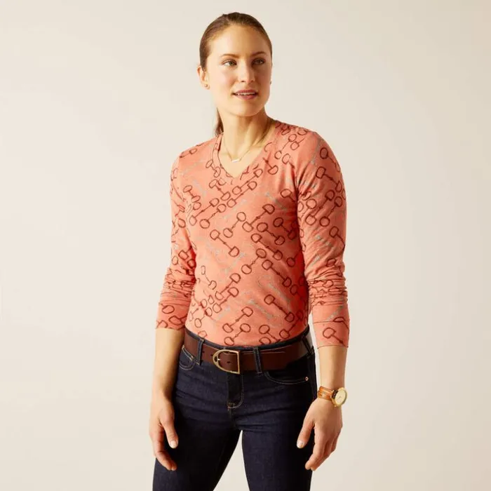 TShirts and Tops Women Ariat Burnt Brick Bit TShirt Burnt Brick