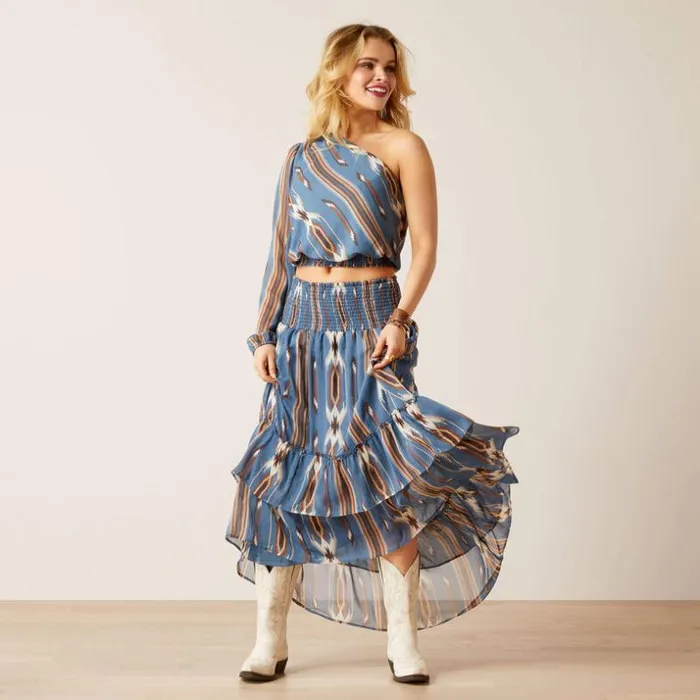 TShirts and Tops Women Ariat Chimayo Asymmetrical Top Jacobo Chimayo Print