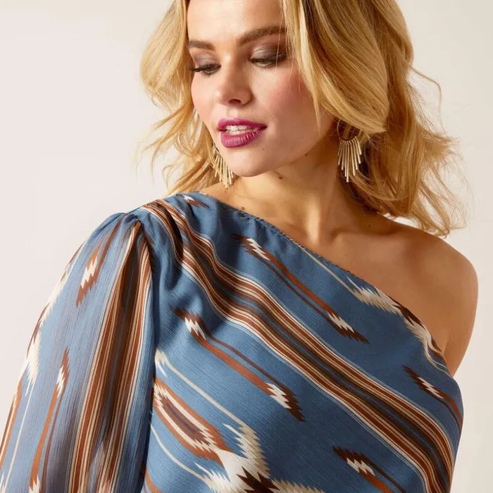 TShirts and Tops Women Ariat Chimayo Asymmetrical Top Jacobo Chimayo Print