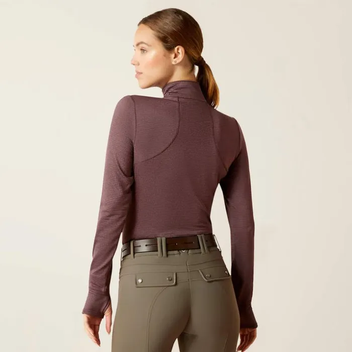 TShirts and Tops Women Ariat Gridwork 14 Zip Baselayer Huckleberry TShirts and Tops Women Ariat Gridwork 14 Zip Baselayer Huckleberry