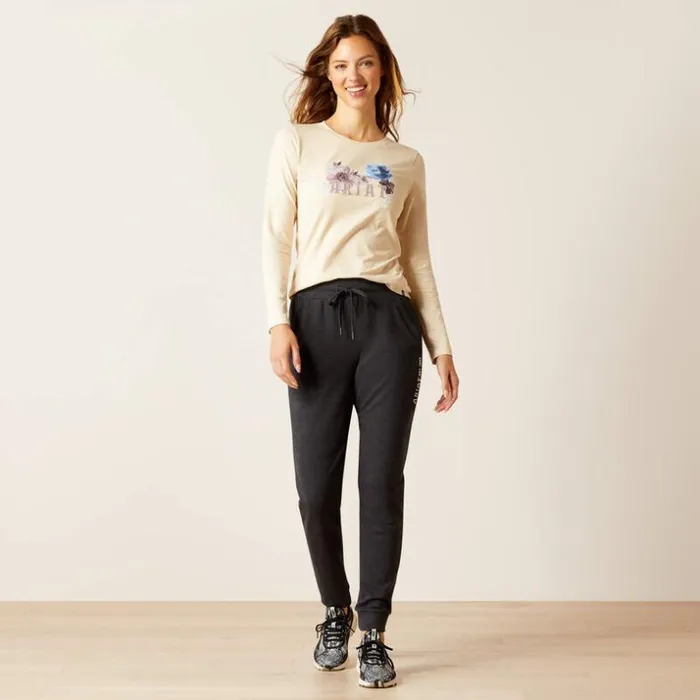TShirts and Tops Women Ariat Peonies TShirt Oatmeal Heather TShirts and Tops Women Ariat Peonies TShirt Oatmeal Heather