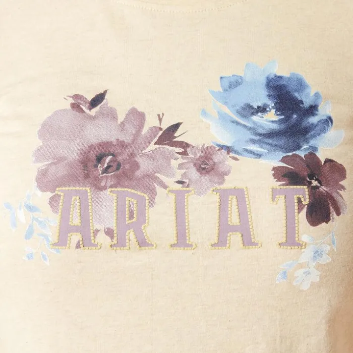TShirts and Tops Women Ariat Peonies TShirt Oatmeal Heather TShirts and Tops Women Ariat Peonies TShirt Oatmeal Heather