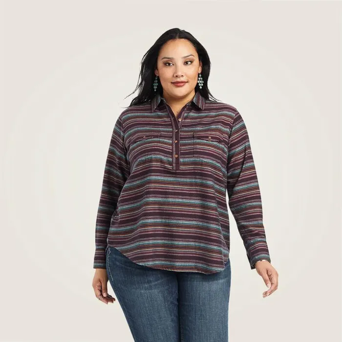 TShirts and Tops Women Ariat REAL Billie Jean Popover Shirt Roadside Stripe TShirts and Tops Women Ariat REAL Billie Jean Popover Shirt Roadside Stripe