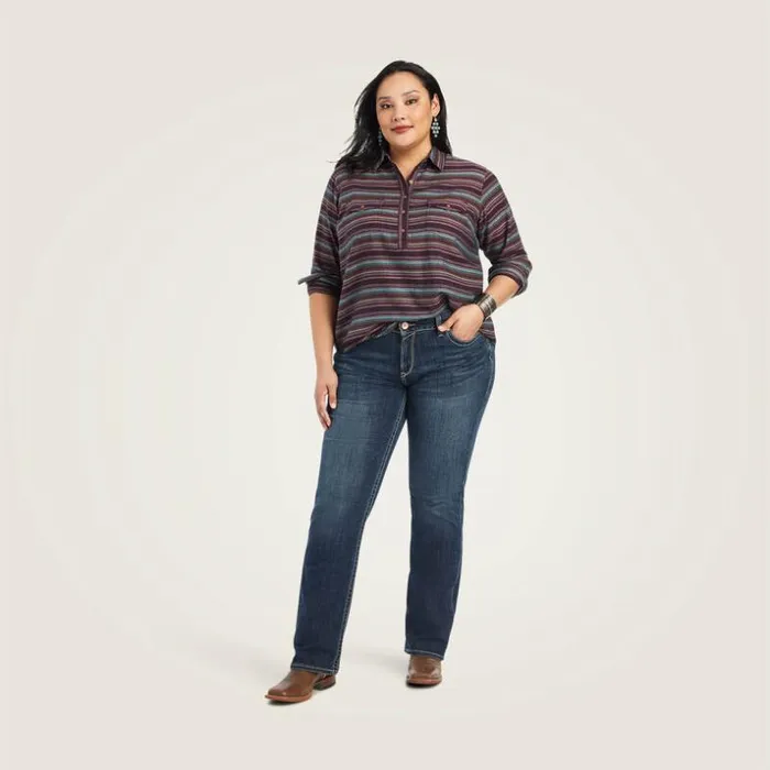 TShirts and Tops Women Ariat REAL Billie Jean Popover Shirt Roadside Stripe TShirts and Tops Women Ariat REAL Billie Jean Popover Shirt Roadside Stripe