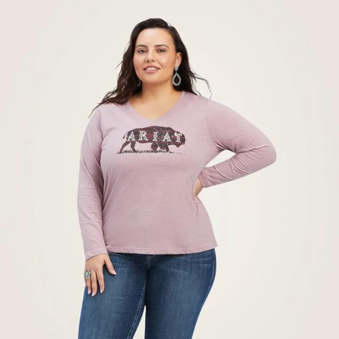 TShirts and Tops Women Ariat REAL Chest Logo Relaxed Tee Nostalgia Rose TShirts and Tops Women Ariat REAL Chest Logo Relaxed Tee Nostalgia Rose
