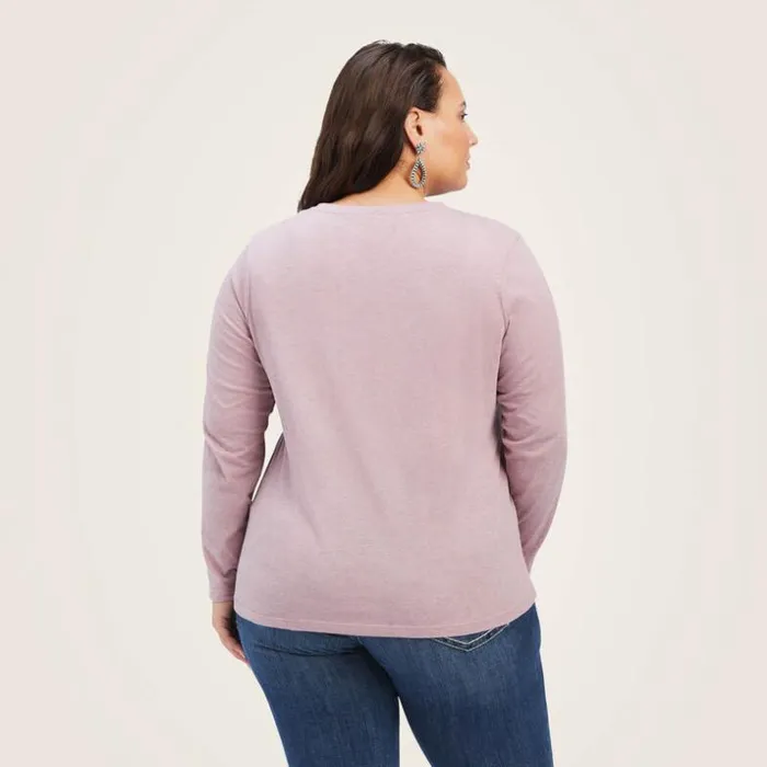 TShirts and Tops Women Ariat REAL Chest Logo Relaxed Tee Nostalgia Rose TShirts and Tops Women Ariat REAL Chest Logo Relaxed Tee Nostalgia Rose
