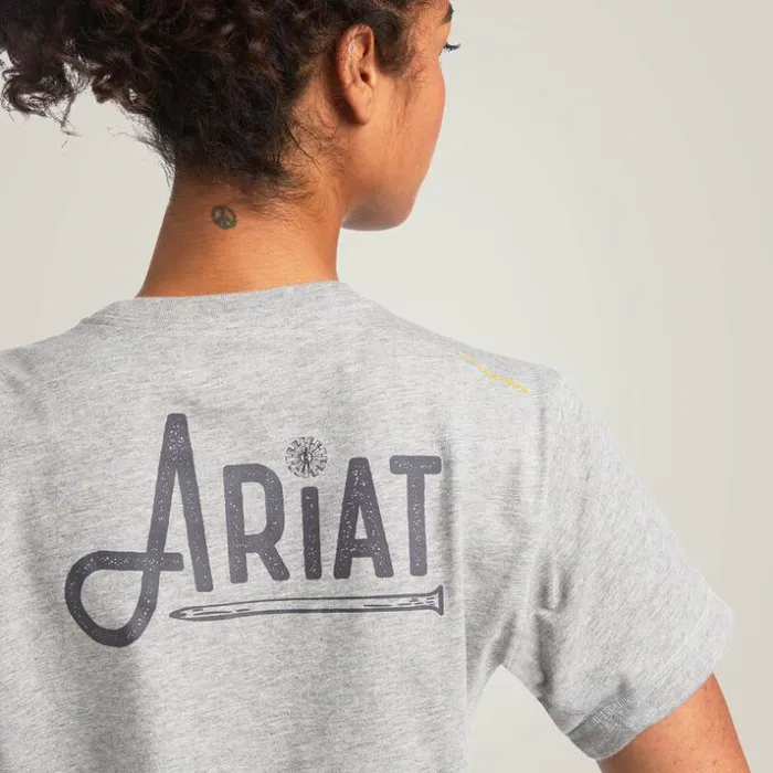 TShirts and Tops Women Ariat Rebar Workman Graphic Ariat Logo TShirt Heather Grey TShirts and Tops Women Ariat Rebar Workman Graphic Ariat Logo TShirt Heather Grey