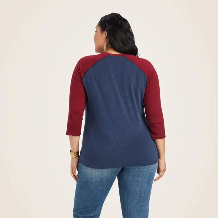 TShirts and Tops Women Ariat Thunderbird Chimayo Navy Heatherrubiyat TShirts and Tops Women Ariat Thunderbird Chimayo Navy Heatherrubiyat