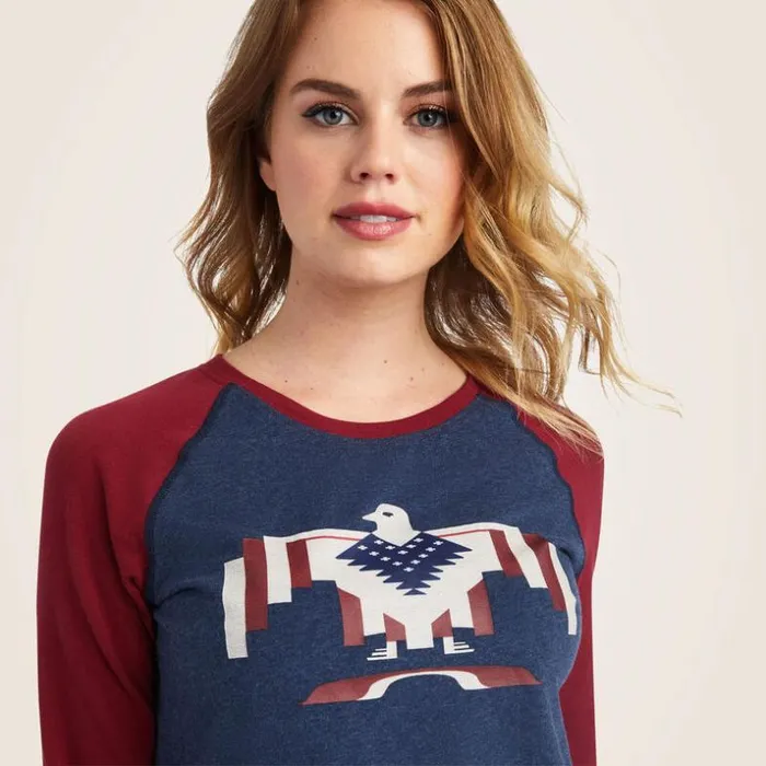 TShirts and Tops Women Ariat Thunderbird Chimayo Navy Heatherrubiyat TShirts and Tops Women Ariat Thunderbird Chimayo Navy Heatherrubiyat