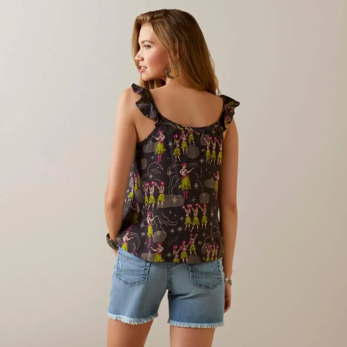 TShirts and Tops Women Ariat Western Aloha Top Wa Hula Print TShirts and Tops Women Ariat Western Aloha Top Wa Hula Print