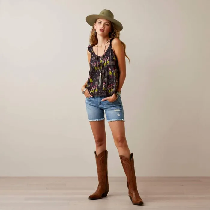 TShirts and Tops Women Ariat Western Aloha Top Wa Hula Print TShirts and Tops Women Ariat Western Aloha Top Wa Hula Print