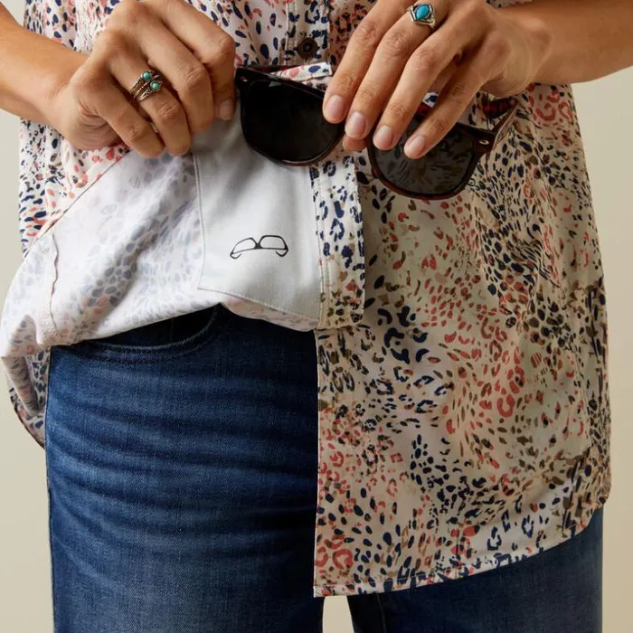 TShirts and Tops Women Ariat Western VENTEK Shirt Leopard Print TShirts and Tops Women Ariat Western VENTEK Shirt Leopard Print