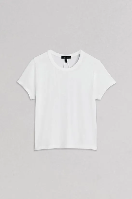 TShirts rag and bone Women Luca Baby Tee BlackBlack WhiteDark BlueRedIvoryWhite