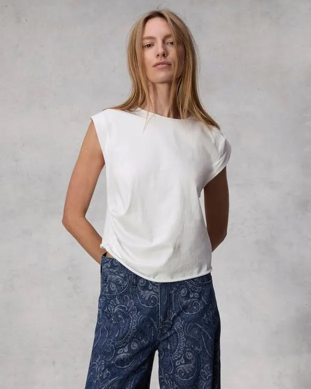 TShirts rag and bone Women Mica Cropped Tank White
