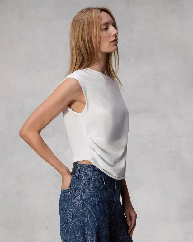 TShirts rag and bone Women Mica Cropped Tank White