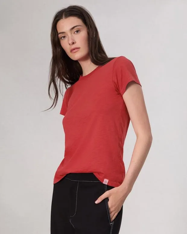 TShirts The Slub Tee KhakiMilitary OliveRedSaluteWashed Slate rag and bone Women