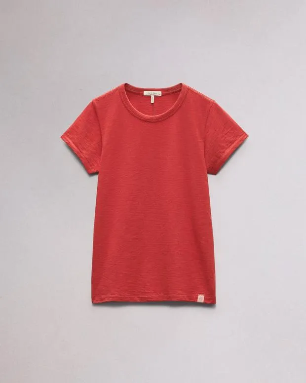 TShirts The Slub Tee KhakiMilitary OliveRedSaluteWashed Slate rag and bone Women