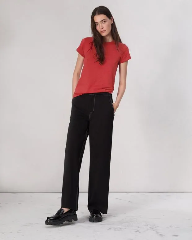 TShirts The Slub Tee KhakiMilitary OliveRedSaluteWashed Slate rag and bone Women