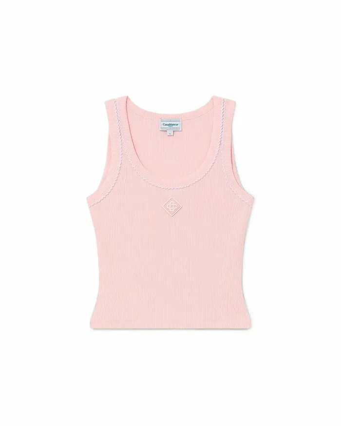 TShirts Women Casablanca Paris Rib Tank Top