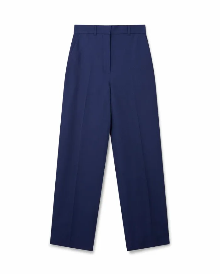 Tailoring Women Casablanca Paris Navy Wide Leg Trousers