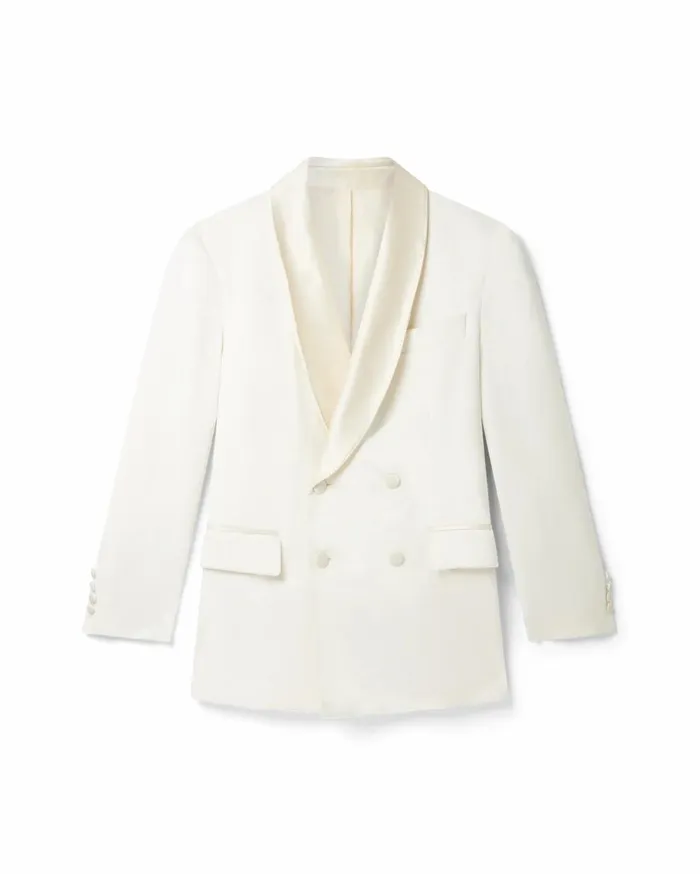 Tailoring Women Casablanca Paris OffWhite Double Breasted Blazer