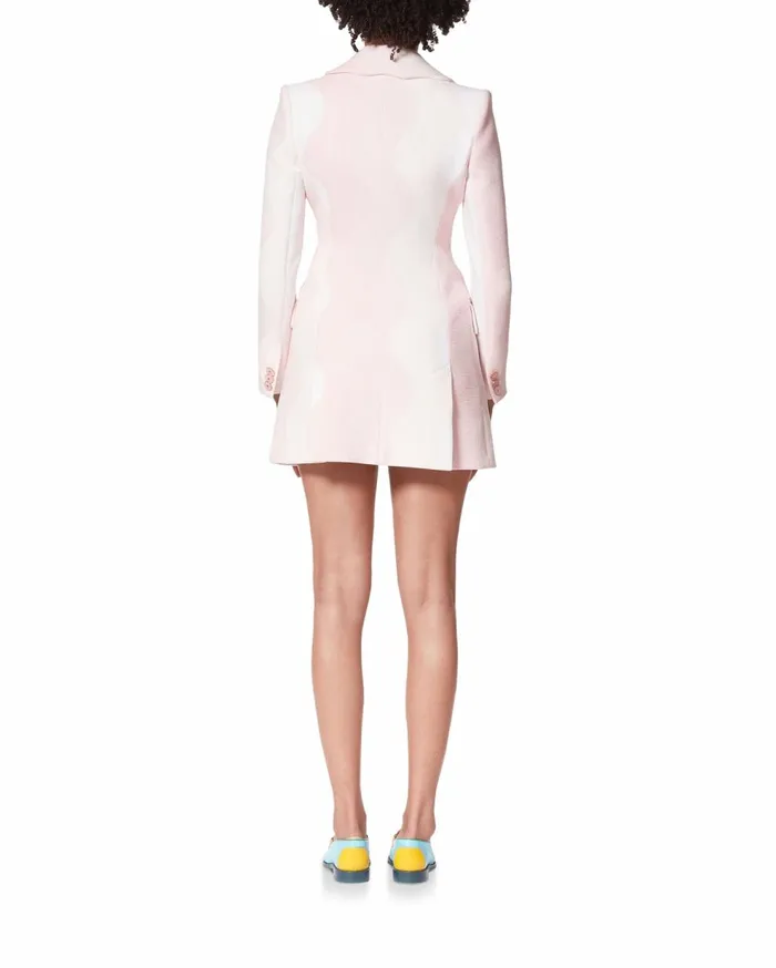 Tailoring Women Casablanca Paris Pink Wave Tailored Dress